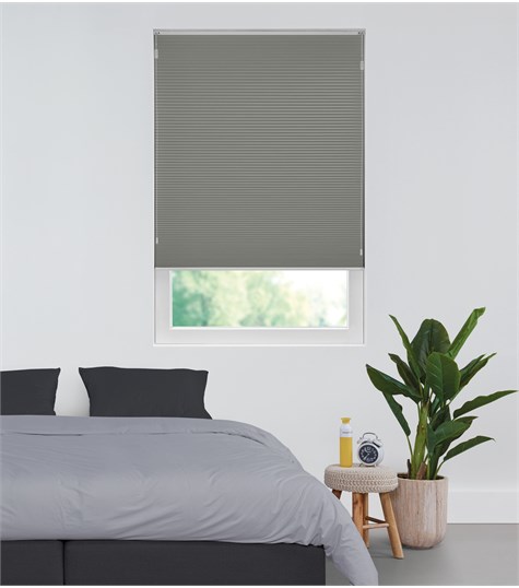 Grijs Plisségordijn Top Down Op Maat (Dark Grey B6313 B6313)