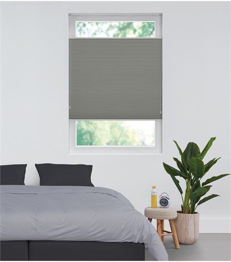Grijs Plisségordijn Top Down Bottom Up Op Maat (Dark Grey B6313 B6313)