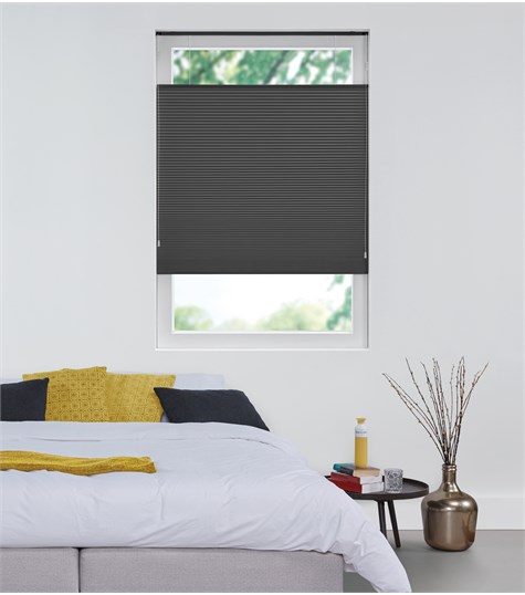 Zwart Plisségordijn Top Down Bottom Up Op Maat (Black B6314 B6314)