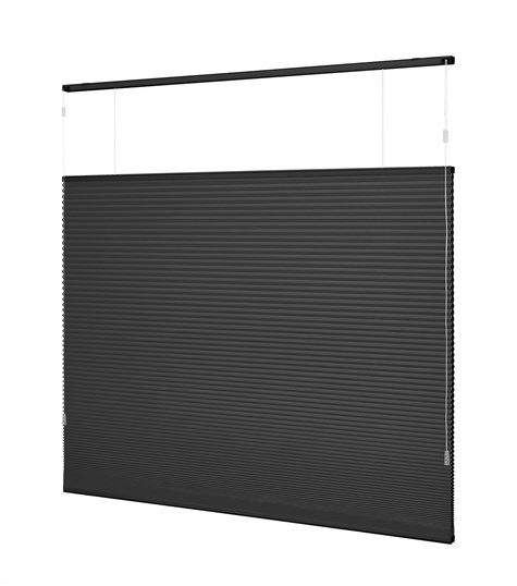Zwart Plisségordijn Top Down Bottom Up