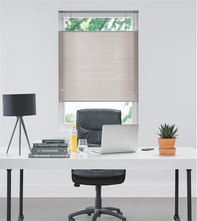 Grijs Plisségordijn Top Down Bottom Up Op Maat (Dove C2103