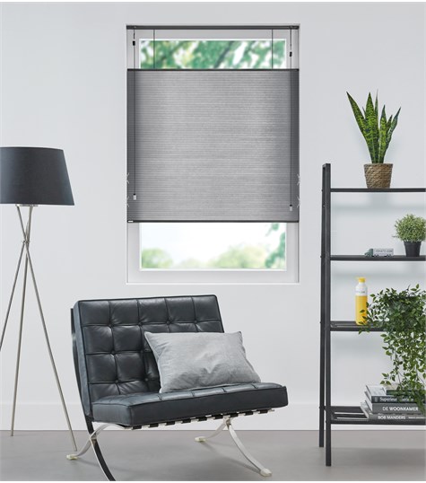 Grijs Plissegordijn Top Down Bottom Up Ft20 Op Maat Graphite C2202 Van Rtl4 Veneta Com