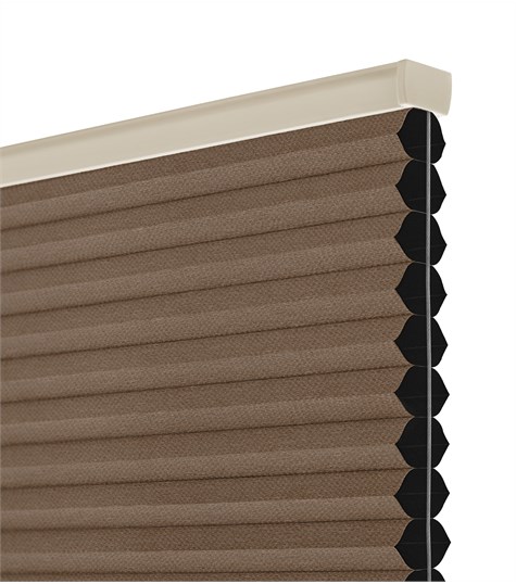 Plisségordijn Dakraam (Teak C4405)
