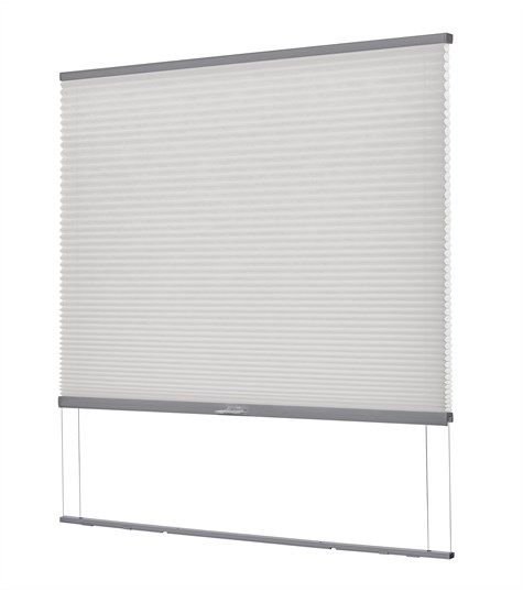 Plisségordijn One Tone Lichtkoepel (Silver 1113T)