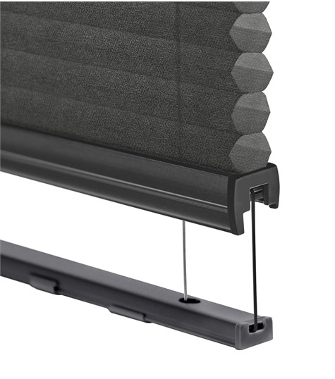 Zwart Plisségordijn One Tone Lichtkoepel (Jet Black One Tone C2201T)