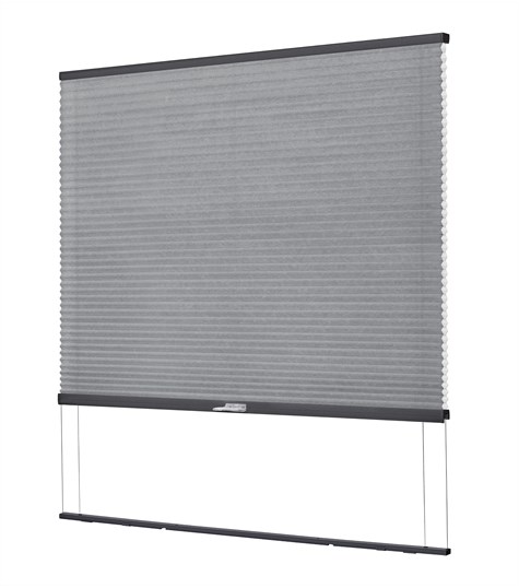 Plisségordijn Lichtkoepel (Graphite C2202)