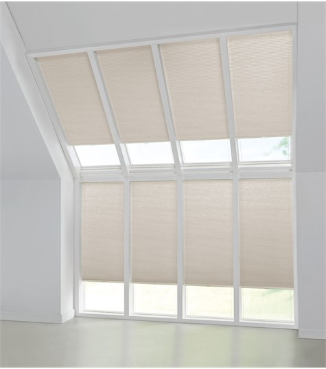 Beige Plisségordijn One Tone Lichtkoepel