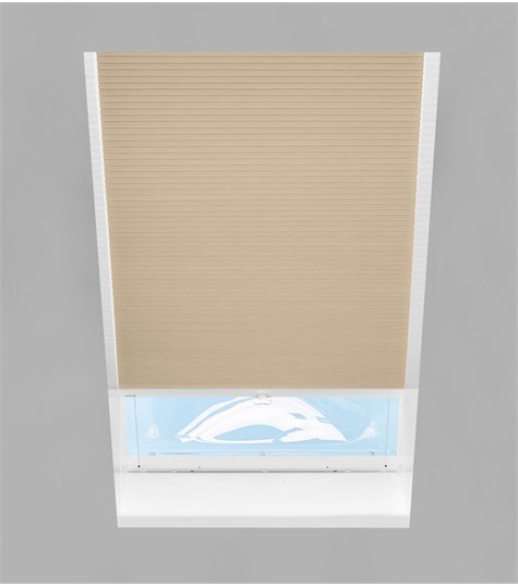 Beige Plisségordijn Lichtkoepel Op Maat (Primrose C4506)