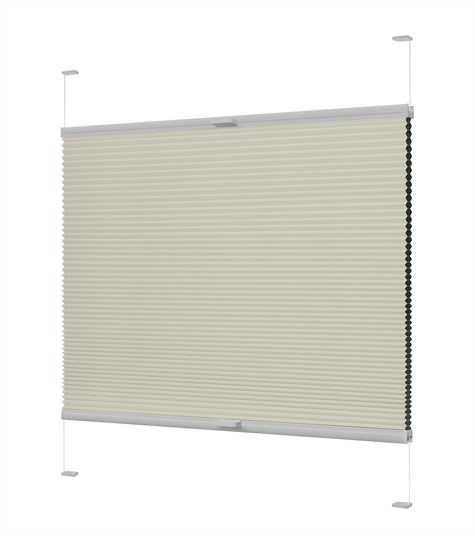 Plisségordijn Draai-kiepraam (Light Grey B6311 B6311)