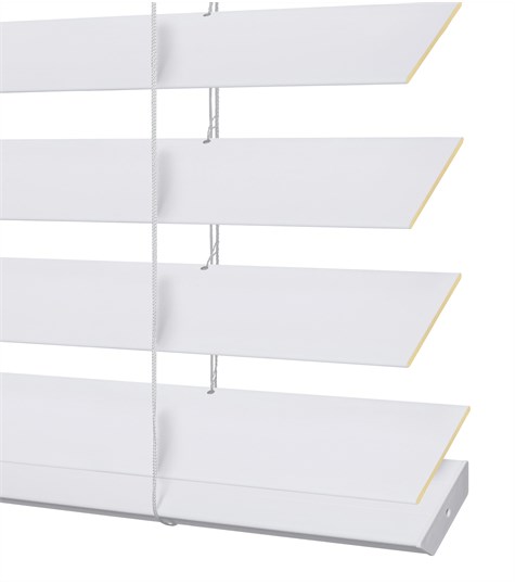 Witte PVC Jaloezie 63mm (Designer Wit 6051)