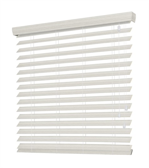 Witte Houtlook Jaloezie 63mm