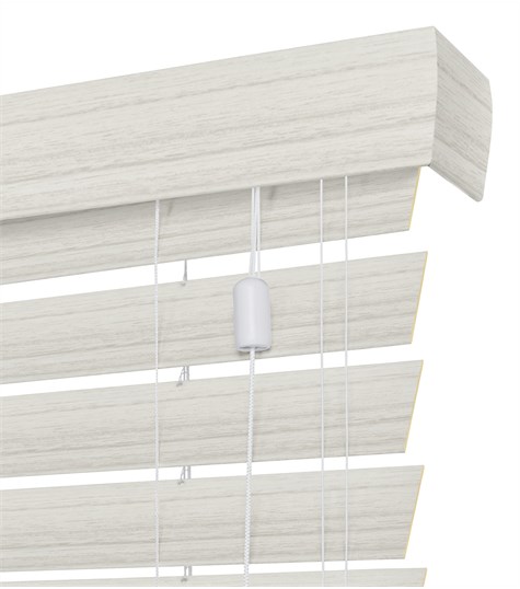 Houtlook Jaloezie 63mm (White Wash 6957)