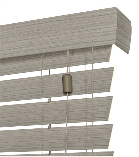 Houtlook Jaloezie 63mm (Licht Grijs 6958 6958)