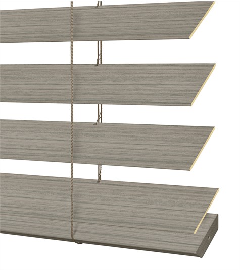 Grijze Houtlook Jaloezie 63mm (Licht Grijs 6958 6958)