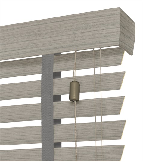 Houtlook Jaloezie Ladderband 50mm (Licht Grijs 6958 6958)
