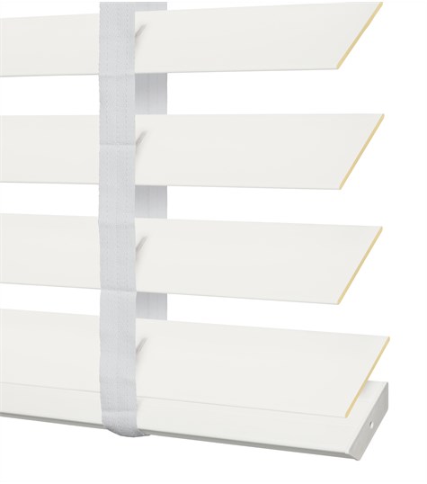 Witte PVC Jaloezie Ladderband 63mm (Wit 6017)