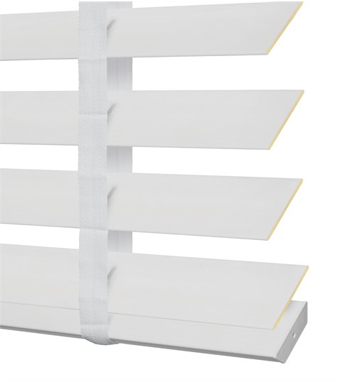 Witte PVC Jaloezie Ladderband 63mm (Off White 6019)