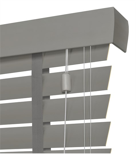 Houtlook Jaloezie 63mm (Platina Grijs 6107 6107)