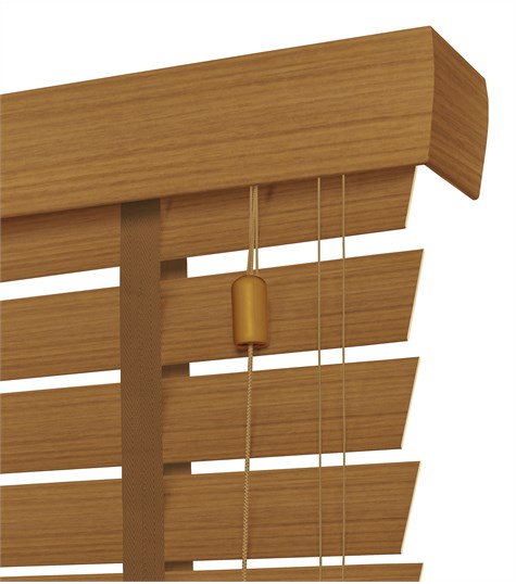 Houtlook Jaloezie Ladderband 63mm (Donker Eiken 6921)