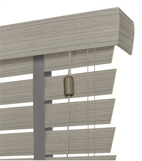 Houtlook Jaloezie Ladderband 63mm (Licht Grijs 6958 6958)