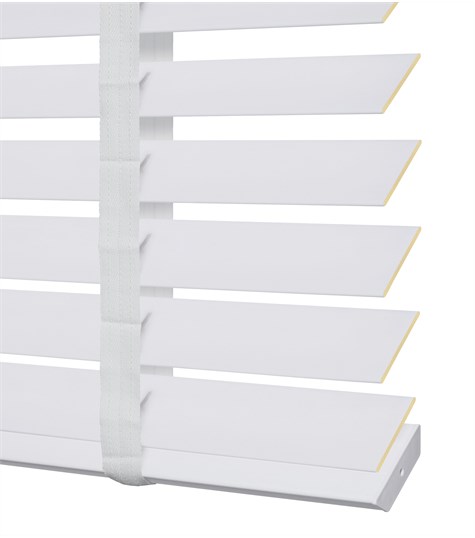 Witte PVC Jaloezie Deco Ladderband 50mm (Sneeuwwit 6016S)