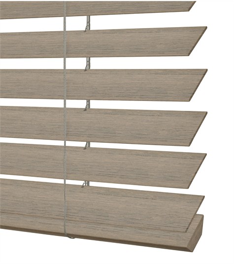 Grijze Houten Jaloezie Harmony 50mm (Zijde Grijs ND1109 ND1109)