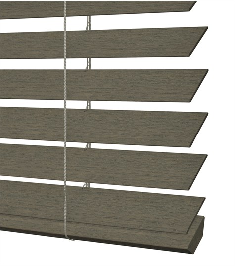 Grijze Houten Jaloezie Harmony 50mm (Verweerd Grijs ND1114 ND1114)