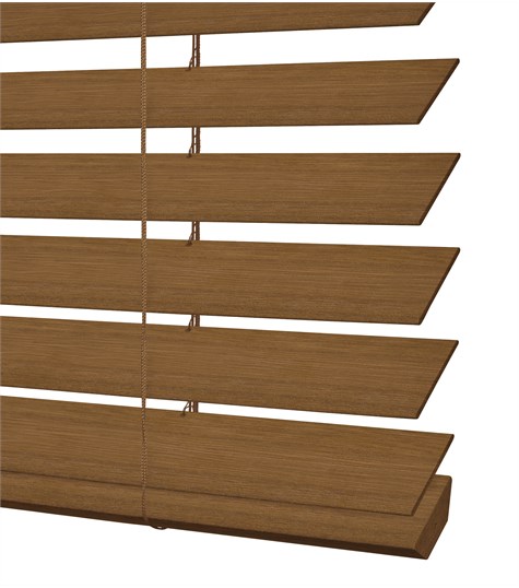 Bruine Houten Jaloezie Harmony 50mm (Donker Eiken ND227)