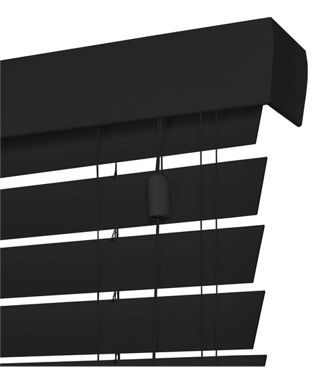 Houten Jaloezie Harmony 63mm (Grijs Zwart ND017 ND017)