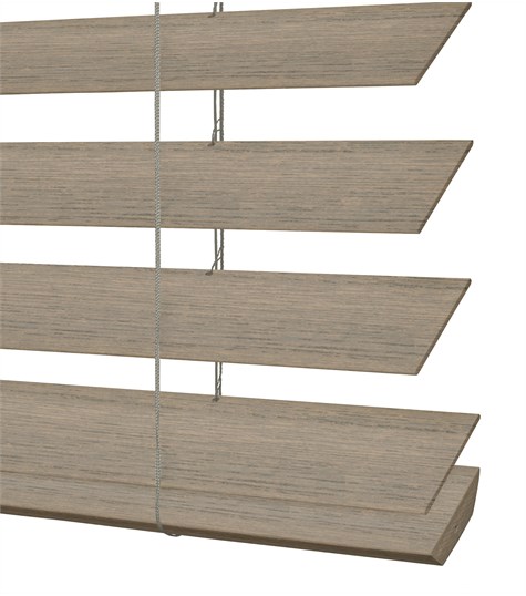 Grijze Houten Jaloezie Harmony 63mm (Zijde Grijs ND1109 ND1109)