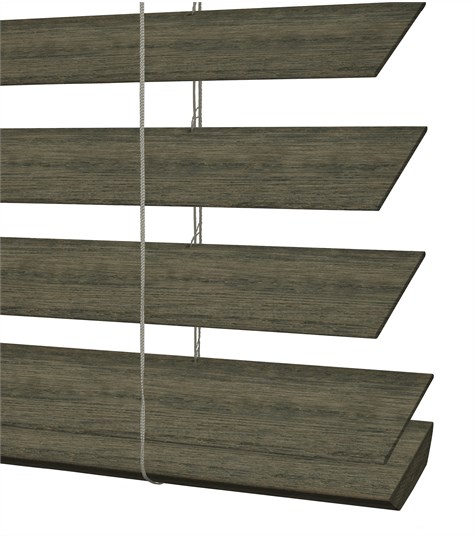 Bruine Houten Jaloezie Harmony 63mm (Graniet Grijs ND1111 ND1111)