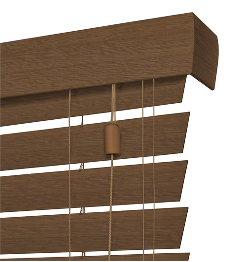 Houten Jaloezie Harmony 63mm (Donker Teak ND212)