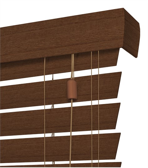 Houten Jaloezie Harmony 63mm (Donker Bruin ND215)