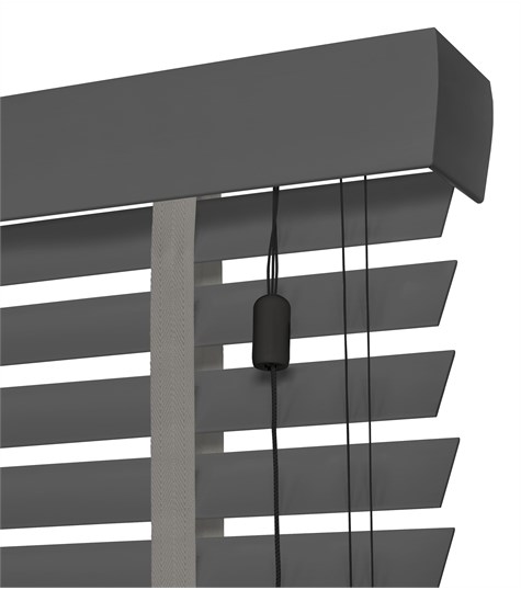 Houten Jaloezie Harmony Ladderband 50mm (Donkergrijs ND053)