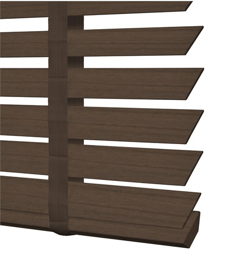 Bruine Houten Jaloezie Harmony Ladderband 50mm (Teak ND109)