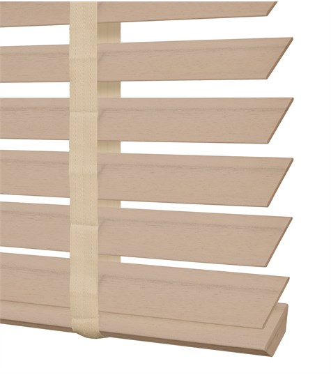 Beige Houten Jaloezie Harmony Ladderband 50mm (Naturel ND110)