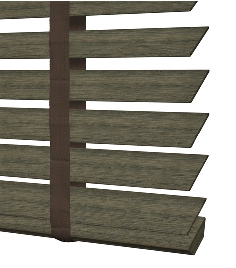 Bruine Houten Jaloezie Harmony Ladderband 50mm (Graniet Grijs ND1111 ND1111)