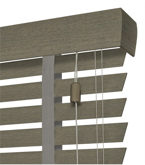 Houten Jaloezie Harmony Ladderband 50mm (Verweerd Grijs ND1114 ND1114)