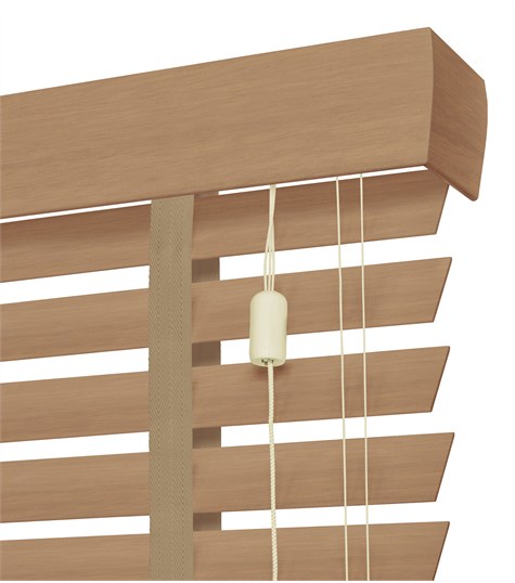 Houten Jaloezie Harmony Ladderband 50mm (Licht Eiken ND114)