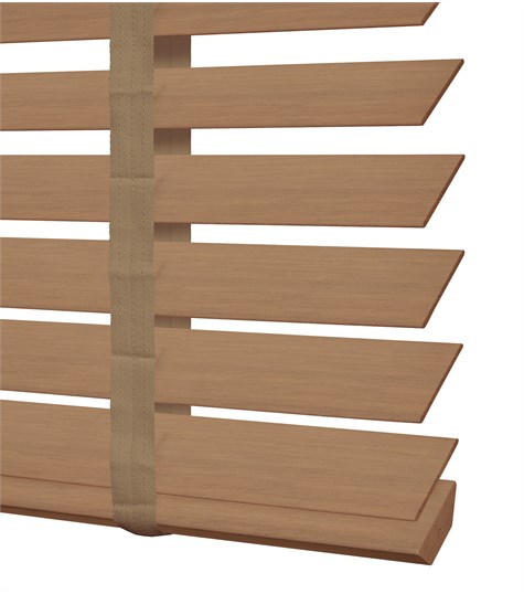 Beige Houten Jaloezie Harmony Ladderband 50mm (Licht Eiken ND114)