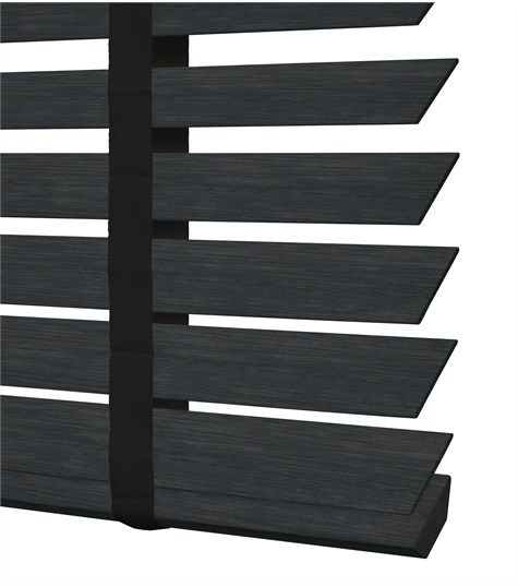 Zwarte Houten Jaloezie Harmony Ladderband 50mm (Zwart ND1203 ND1203)