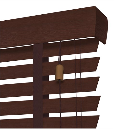 Houten Jaloezie Harmony Ladderband 50mm (Donker kersen ND233)