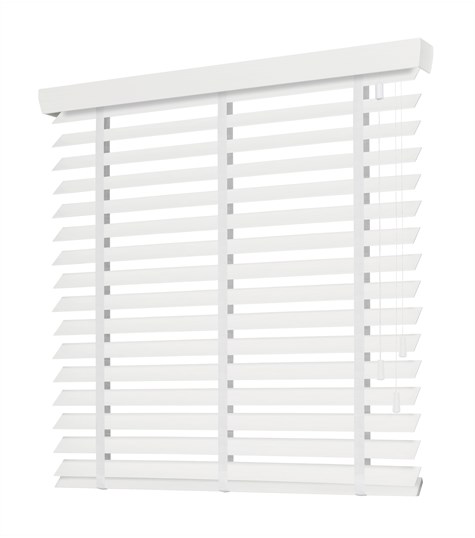 ~ kant Rustiek Jumping jack Witte Houten Jaloezie Harmony Ladderband 63mm Op Maat (Zijde Wit ND003) |  Veneta.com®