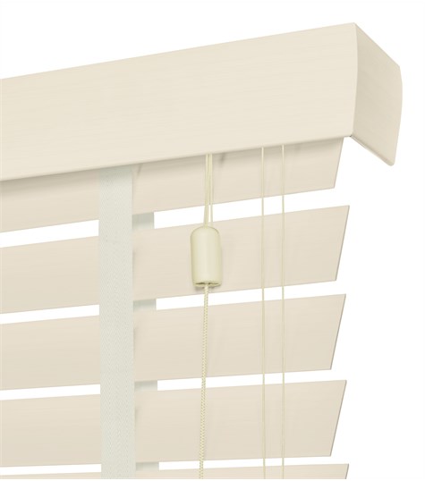 Houten Jaloezie Harmony Ladderband 63mm (Creme ND012)