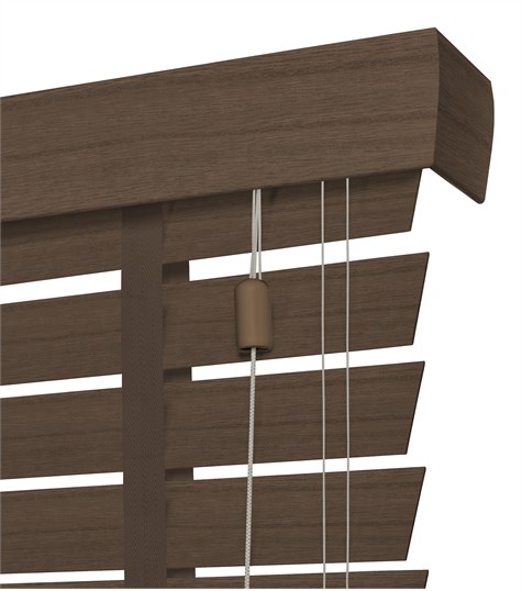 Houten Jaloezie Harmony Ladderband 63mm (Teak ND109)