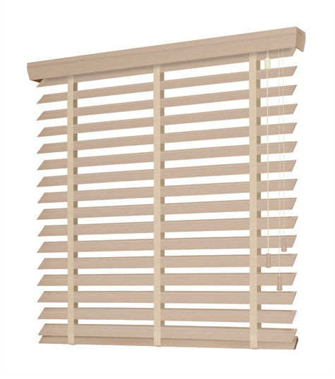 Beige Houten Jaloezie Harmony Ladderband 63mm