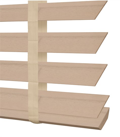 Beige Houten Jaloezie Harmony Ladderband 63mm (Naturel ND110)