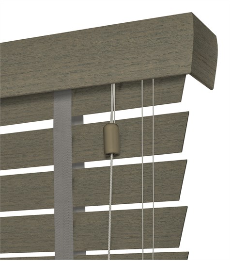 Houten Jaloezie Harmony Ladderband 63mm (Verweerd Grijs ND1114 ND1114)