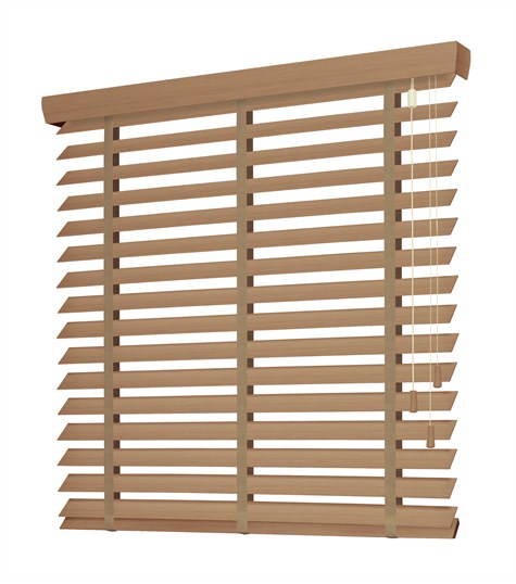 Beige Houten Jaloezie Harmony Ladderband 63mm