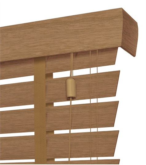 Houten Jaloezie Harmony Ladderband 63mm (Frans Eiken ND862)